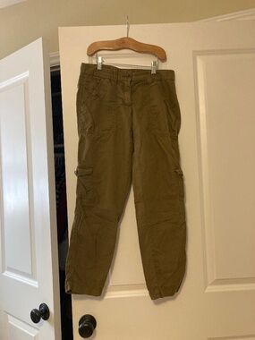 City fit linen blend pants